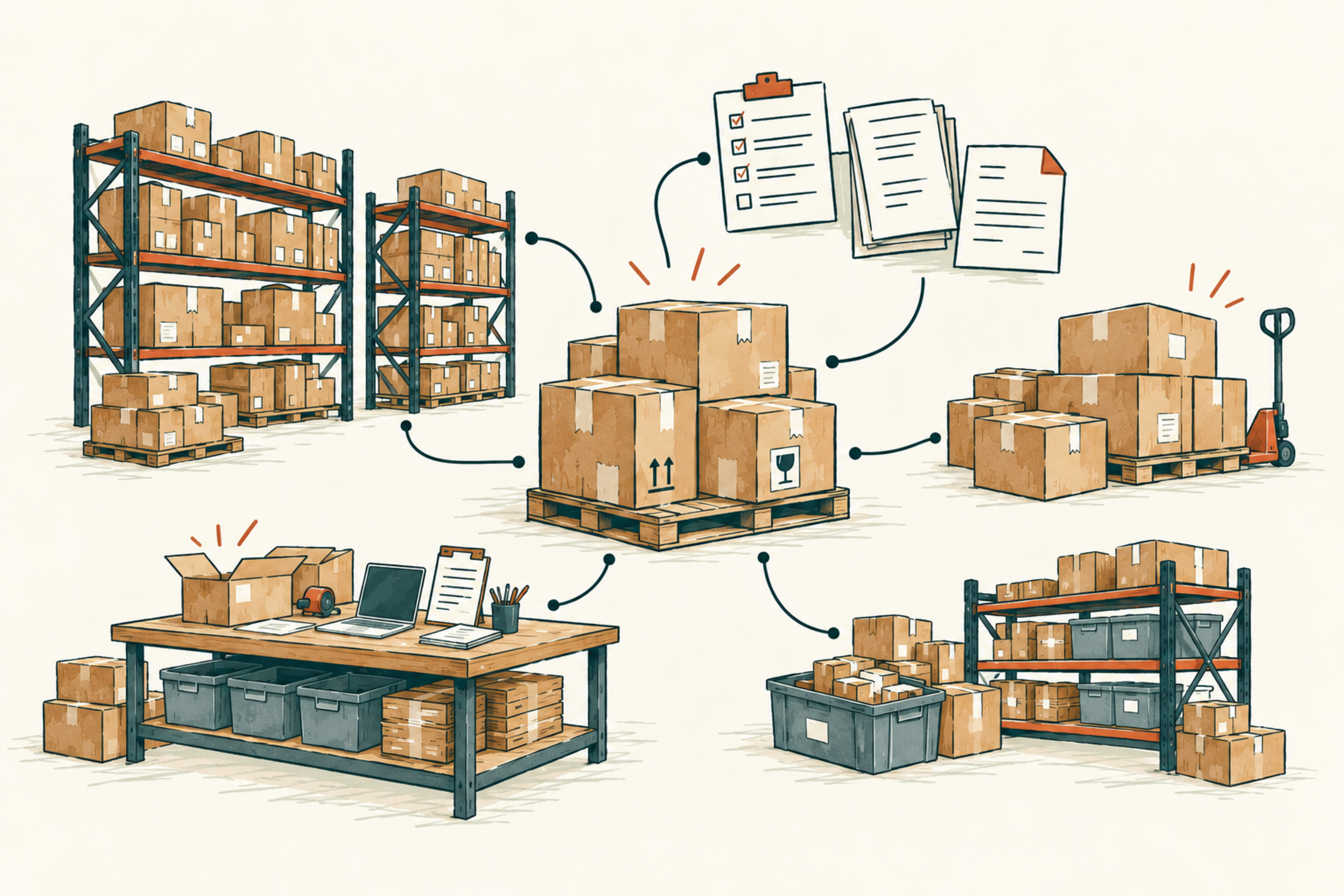 Editorial illustration supporting Cin7 Core alternatives research.