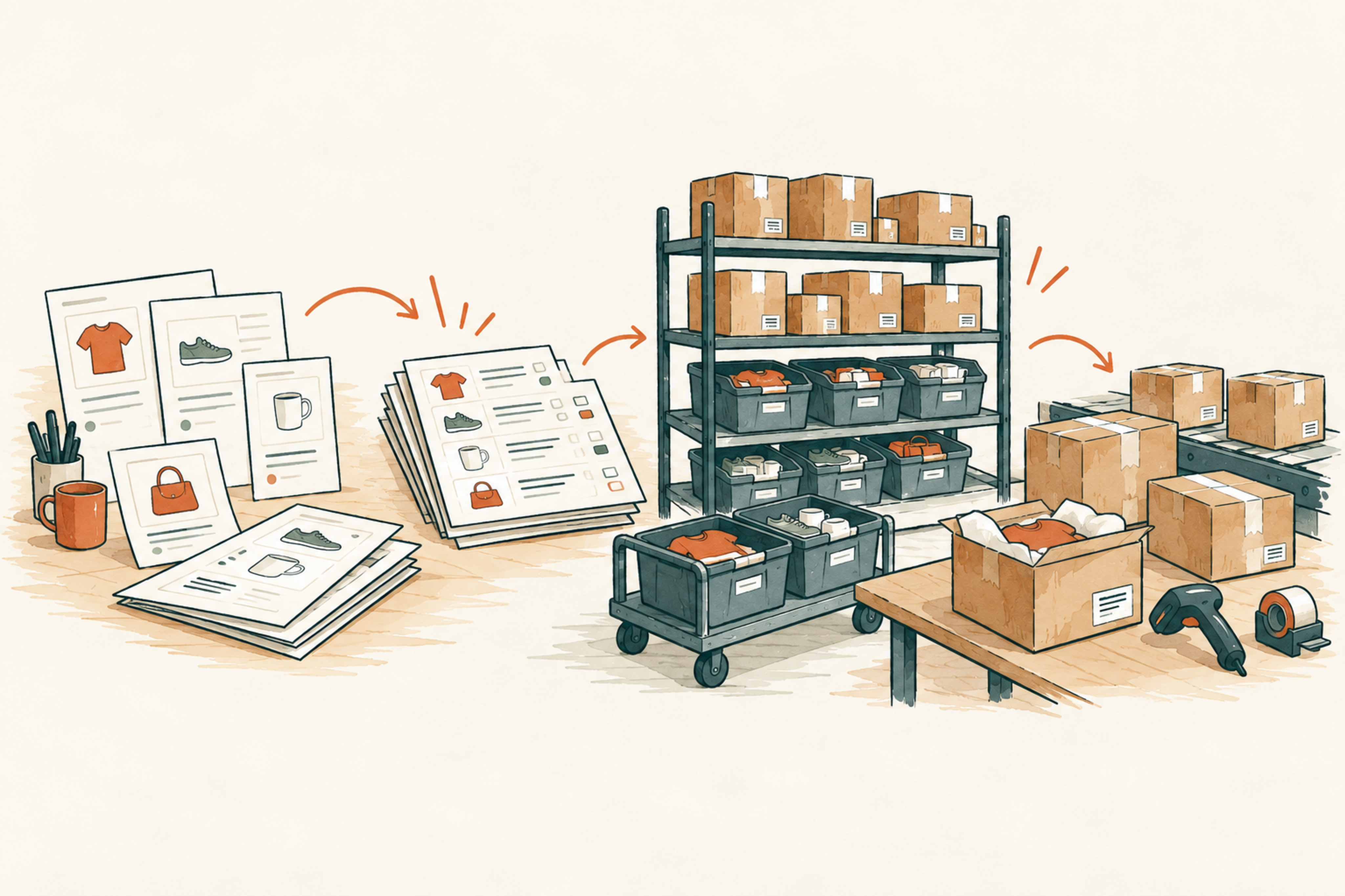 Editorial illustration supporting Linnworks alternatives research.